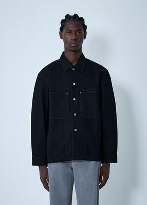 Lemaire Workwear Overshirt Black lem0162009