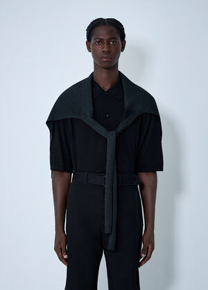 Lemaire Trompe L'oeil Scarf Black lem0162019