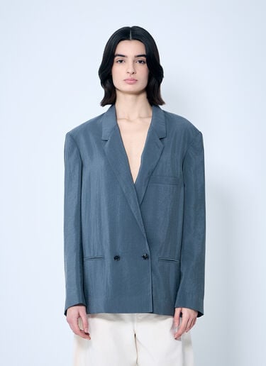 Soft Tailored Double-Breasted Blazer Lemaire Soft Tailored Double-Breasted Blazer Grey lem0260003