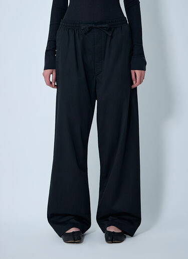 Lightweight Cotton Satin Pants Lemaire Lightweight Cotton Satin Pants Black lem0262003