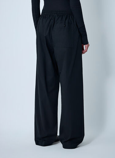 Lightweight Cotton Satin Pants Lemaire Lightweight Cotton Satin Pants Black lem0262003