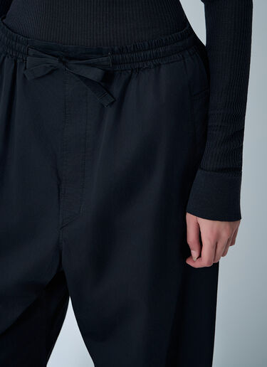 Lightweight Cotton Satin Pants Lemaire Lightweight Cotton Satin Pants Black lem0262003