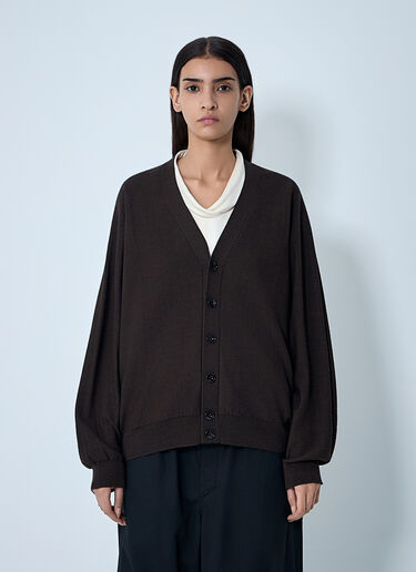 Asymmetric Cardigan Lemaire Asymmetric Cardigan Brown lem0262008