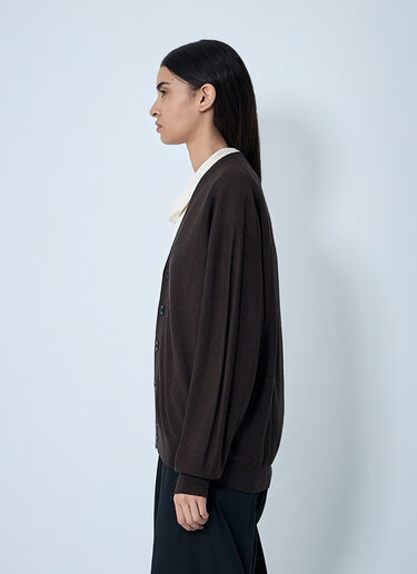Asymmetric Cardigan Lemaire Asymmetric Cardigan Brown lem0262008