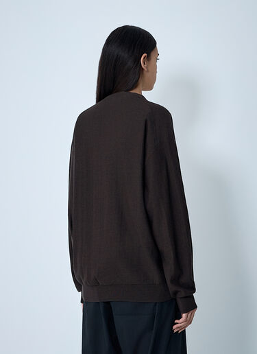 Asymmetric Cardigan Lemaire Asymmetric Cardigan Brown lem0262008