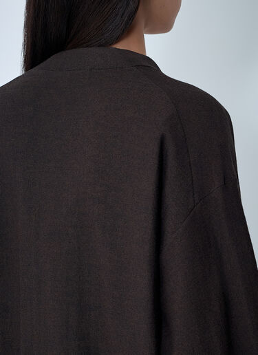 Asymmetric Cardigan Lemaire Asymmetric Cardigan Brown lem0262008