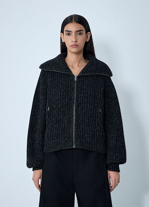 Lemaire Zipped Cardigan Black lem0262010