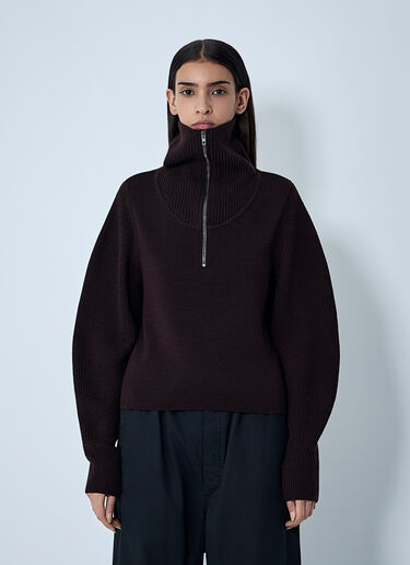 Zip-Up Sweateshirt Lemaire Zip-Up Sweateshirt Purple lem0262013