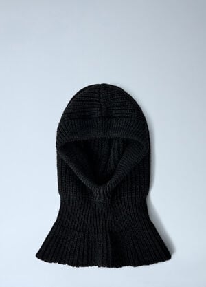 Lemaire Knitted Wool-Blend Hood Brown lem0362002