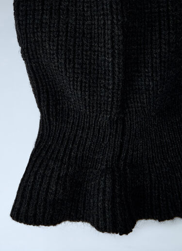 Knitted Wool-Blend Hood Lemaire Knitted Wool-Blend Hood Brown lem0362002