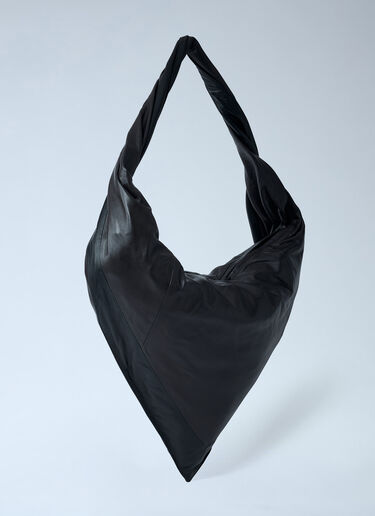 Lemaire Leather Scarf Bag Black lem0362018