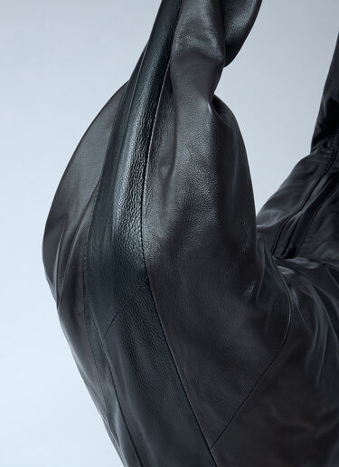 Lemaire Leather Scarf Bag Black lem0362018