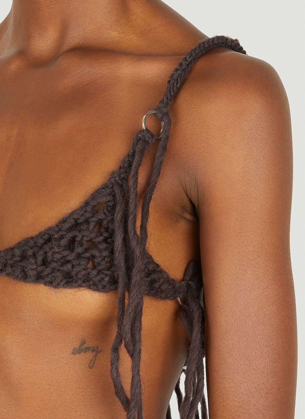 LOUISE LYNGH BJERREGAARD Hand Knitted Bra Top | LN-CC
