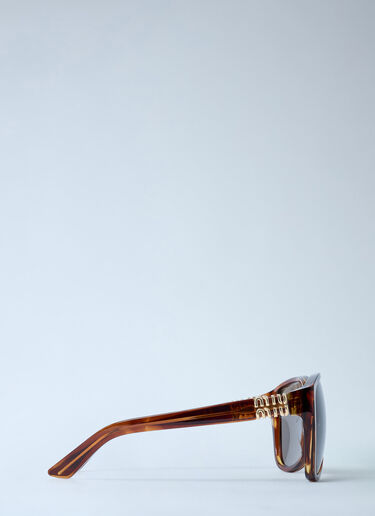 Miu Miu 0MU A08S Sunglasses Brown lmu0262007