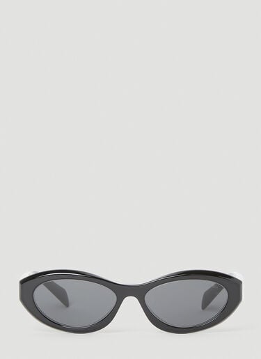 Oval Frame Sunglasses Prada Oval Frame Sunglasses Black lpr0253005