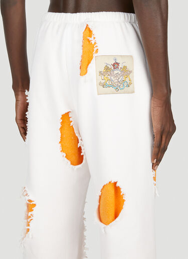 Distressed Track Pants Liberal Youth Ministry Distressed Track Pants White lym0152002