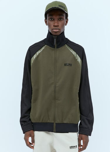 徽标贴花拉链开衫 Moncler x adidas Originals 徽标贴花拉链开衫 橄榄色 mad0154008