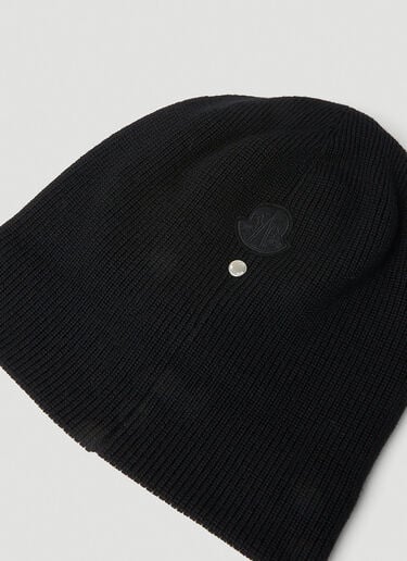 로고 패치 비니 햇 6 Moncler 1017 ALYX SM 로고 패치 비니 햇 블랙 mal0351006
