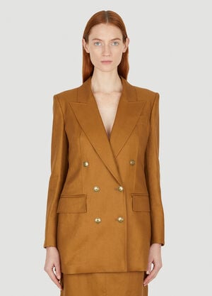 Max Mara Verace Double Breasted Blazer Brown max0252022
