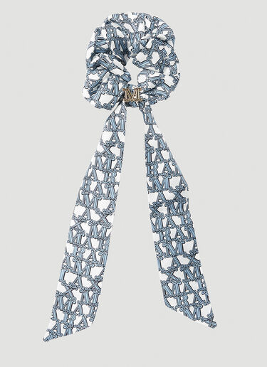 로고 스크런치 Max Mara 로고 스크런치 블루 max0252076