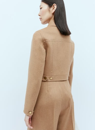 Max Mara 울 바이커 재킷 카멜 max0254041