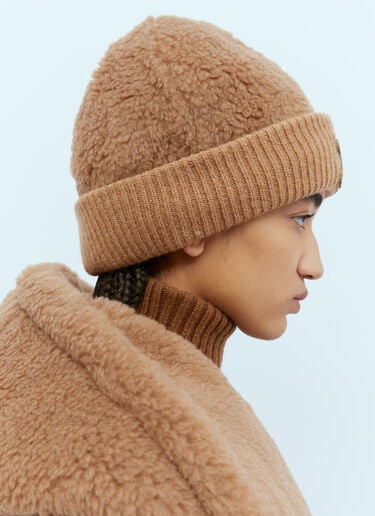 Teddy Beanie Hat Max Mara Teddy Beanie Hat Beige max0254097