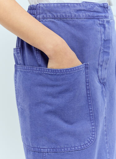 Max Mara 캔버스 펜슬 스커트 퍼플 max0256067