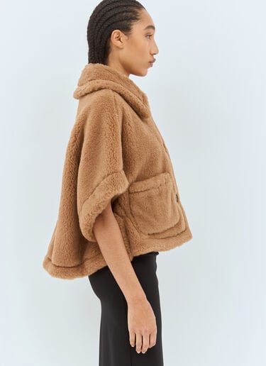 테디 패브릭 박시 케이프 Max Mara 테디 패브릭 박시 케이프 베이지 max0258021