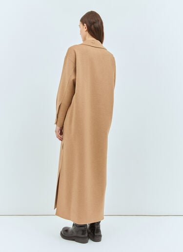 Max Mara 카멜 헤어 맥시 카프탄 원피스 카멜 max0258036
