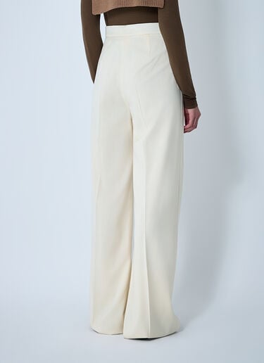 Max Mara Tailored Wool Pants Ivory max0261003