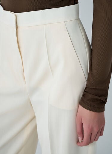 Tailored Wool Pants Max Mara Tailored Wool Pants Ivory max0261003