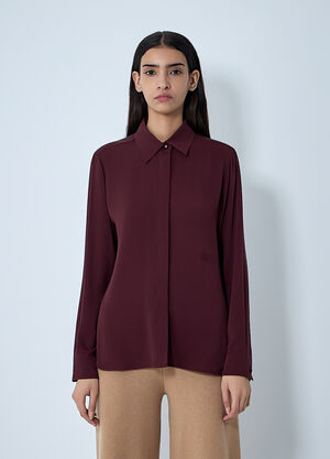 Max Mara Silk Shirt Red max0262013