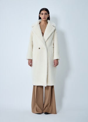 Max Mara Tedgirl Coat White max0262019