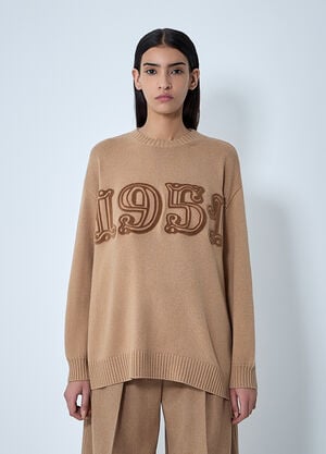 Max Mara Wool-And-Cashmere-Blend Sweater Camel max0262021