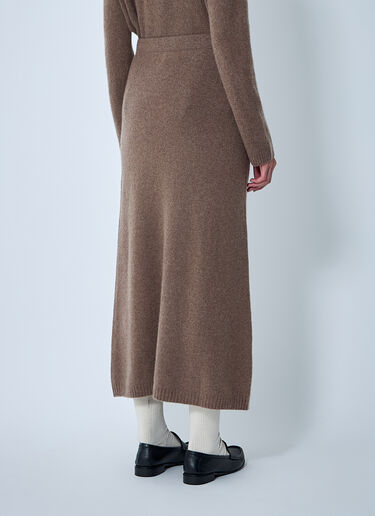 Max Mara Cashmere-Blend Skirt Brown max0262027