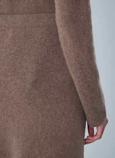 Max Mara Cashmere-Blend Skirt Brown max0262027