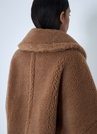 Max Mara Burshed Wool Poncho Camel max0262032