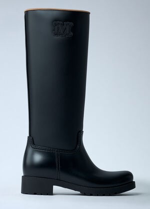 Max Mara Rubber Rain Boots Black max0262033