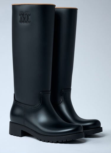 Rubber Rain Boots Max Mara Rubber Rain Boots Black max0262033
