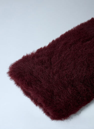 Max Mara Ombrato Gloves Burgundy max0262038