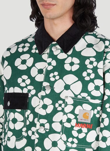플로럴 프린트 재킷 Marni x Carhartt 플로럴 프린트 재킷 그린 mca0150010