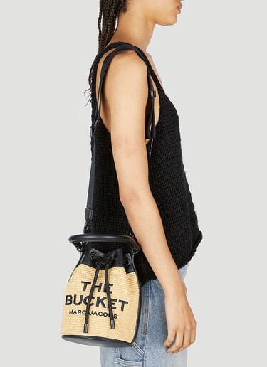 Marc Jacobs Straw Bucket Bag Beige mcj0253026