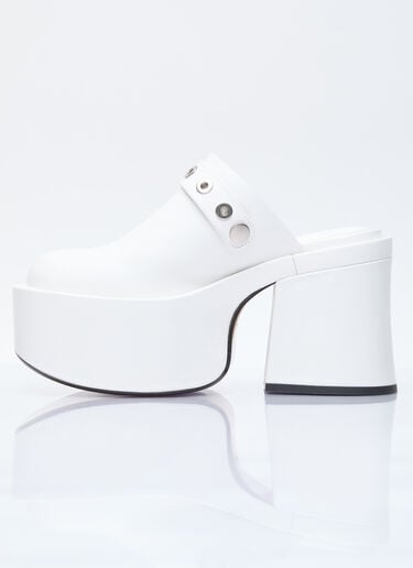 Marc Jacobs The J Marc Leather Clogs White mcj0254014