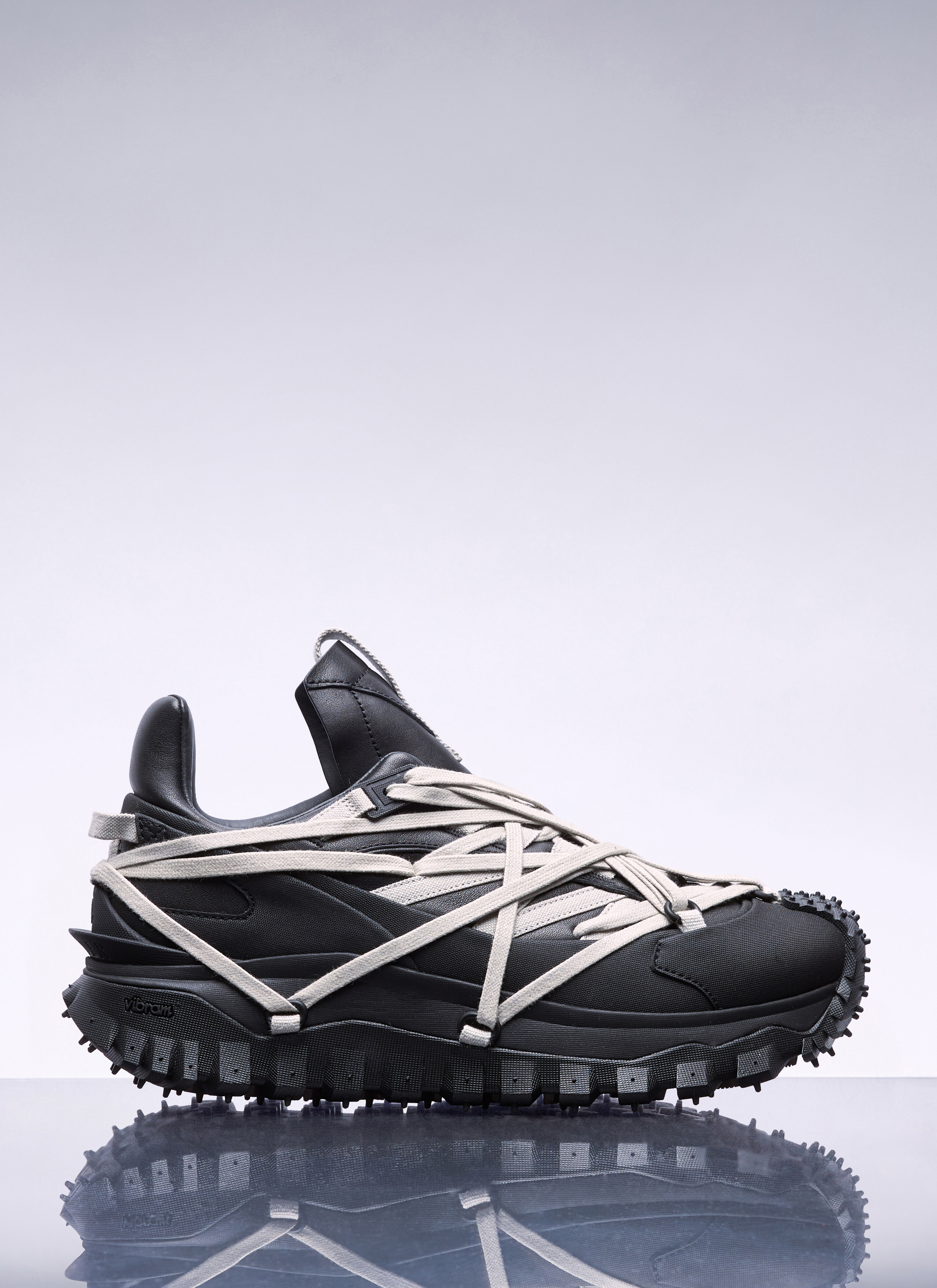 Moncler x Rick Owens Trailgrip Megalace Sneakers in Black