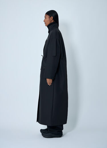 Moncler x EE72 by Edward Enninful Winifred Long Windbreaker Jacket Black mee0262003