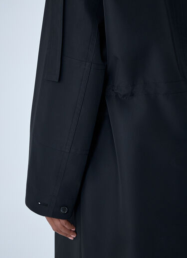 Moncler x EE72 by Edward Enninful Winifred Long Windbreaker Jacket Black mee0262003