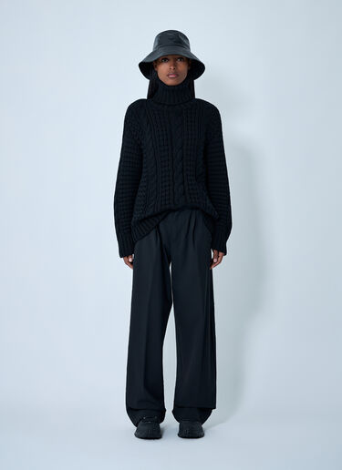 Wool-Blend Gabardine Pants Moncler x EE72 by Edward Enninful Wool-Blend Gabardine Pants Black mee0262004