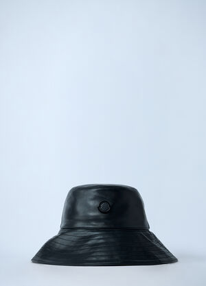 Moncler x EE72 by Edward Enninful Logo Motif Bucket Hat Black mee0262006