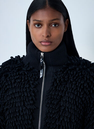 Textured Wool-Blend Cardigan Moncler x EE72 by Edward Enninful Textured Wool-Blend Cardigan Black mee0262008