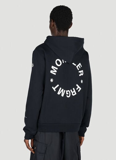徽标印花连帽运动衫 7 Moncler Fragment 徽标印花连帽运动衫 黑色 mfr0154008